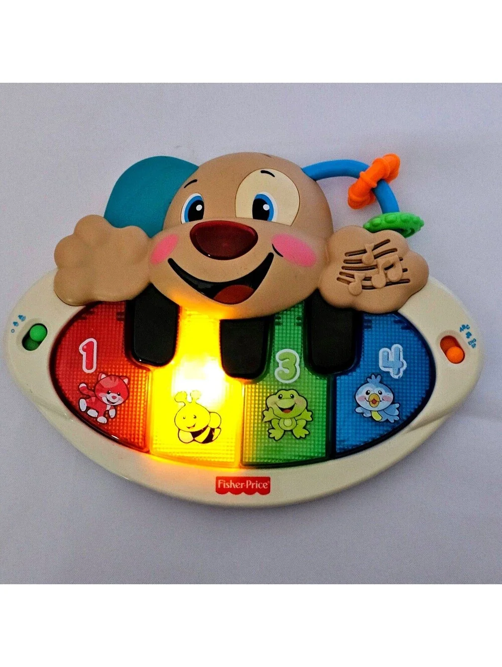 Fisher Price Laugh & Learn Silly Puppy Piano Musical Light Up Toy  Bilingual